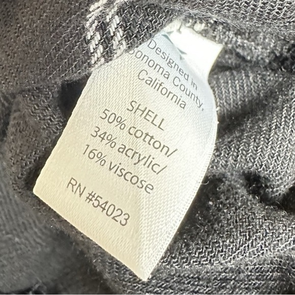 Athleta Black and White Windowpane Button-Front Tunic Dress - Picture 3 of 6